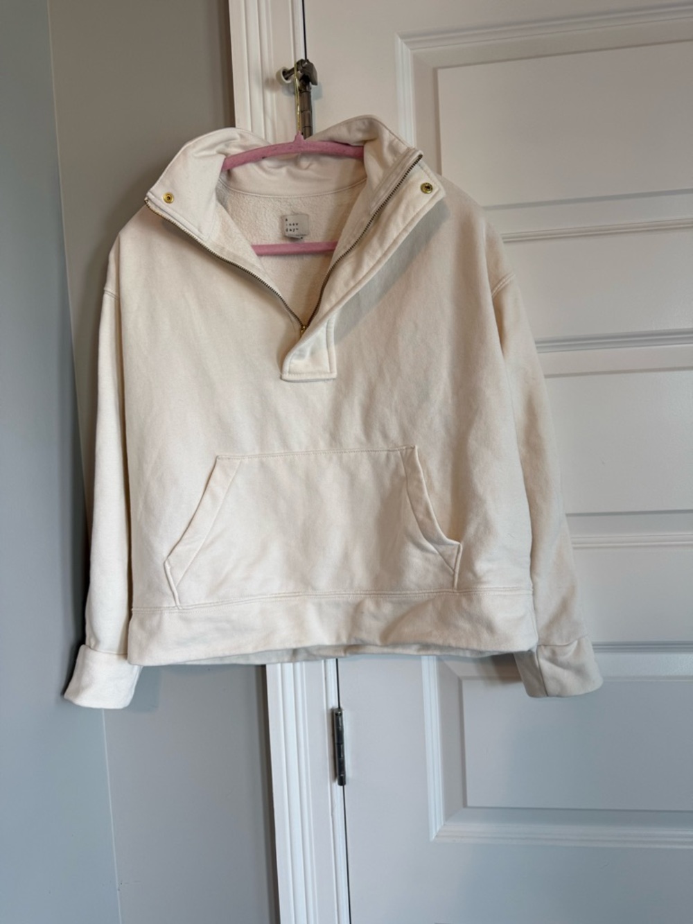 a new day Cream Half-Zip Fleece Pullover